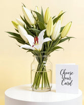 Elegant Vase of Lilies