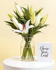 Elegant Vase of Lilies