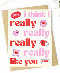 Really Like You - Card