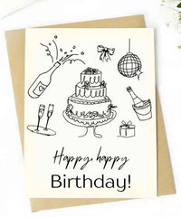 Birthday Black - Card