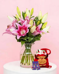 Christmas Elves & Lilies