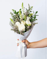White Mini Flower Posy Assortment.