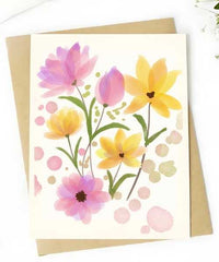Pastel Flowers - Card