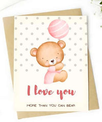 I Love You Bear - Card