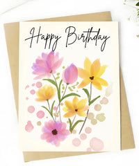 Birthday Flowers - Card