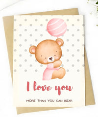 I Love You Bear - Card