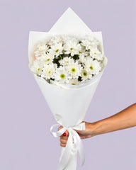 White Blossoms Posy + Gift Box